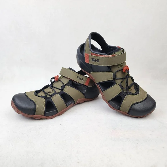 Teva Flintwood Closed Toe Water Hiking Outdoor Sandals Brown Mens Size 10 Teva Mens Flintwood Outdoors Slingbacks Gladiator Sandals  main image 3
